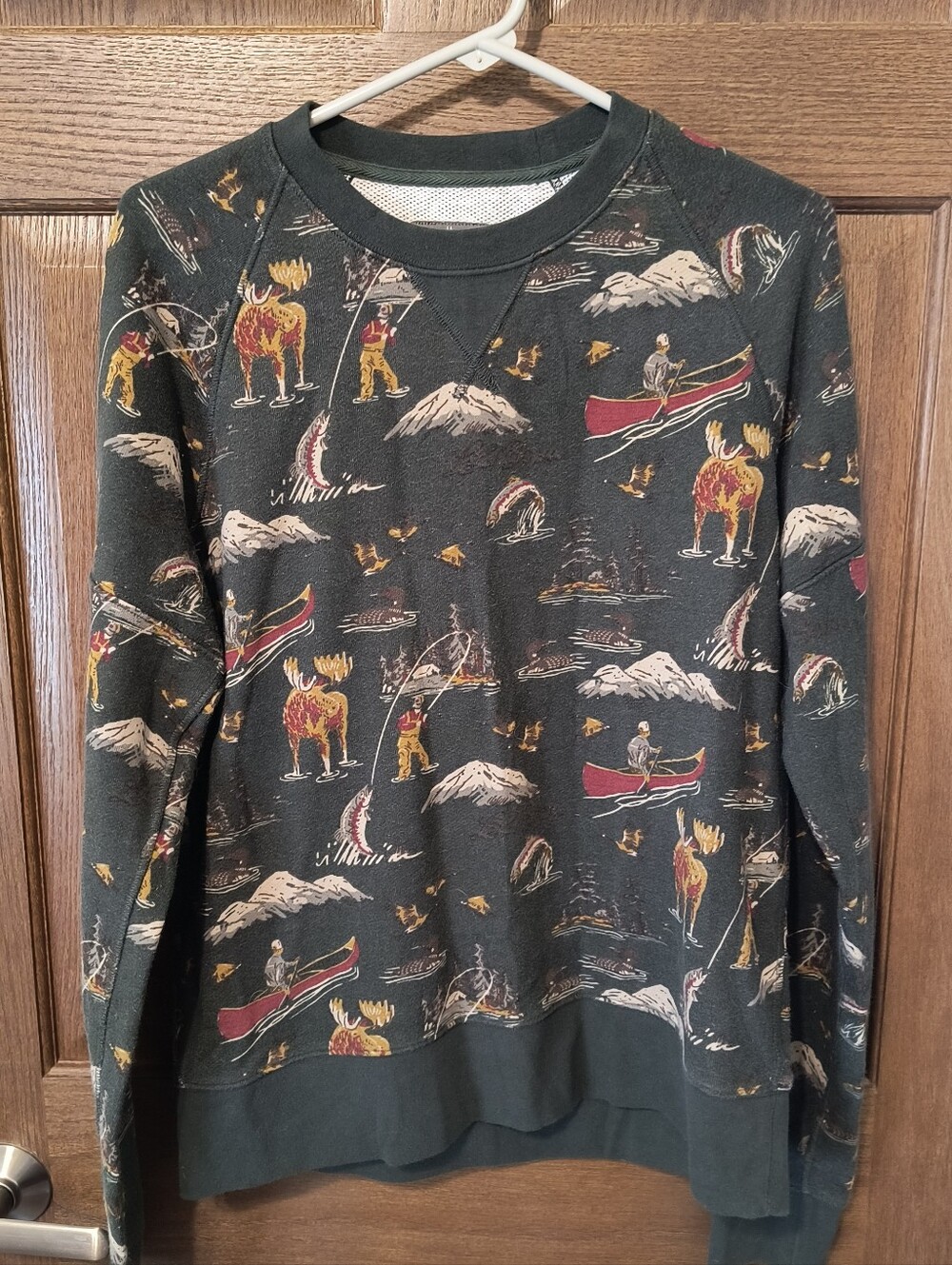 LL Bean Signature Green Sweater
